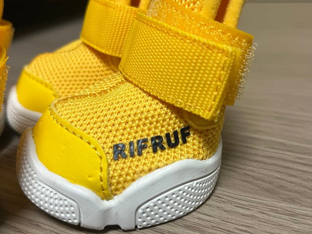 太陽と月 RIFRUF ドックシューズ　イエロー　サイズ3