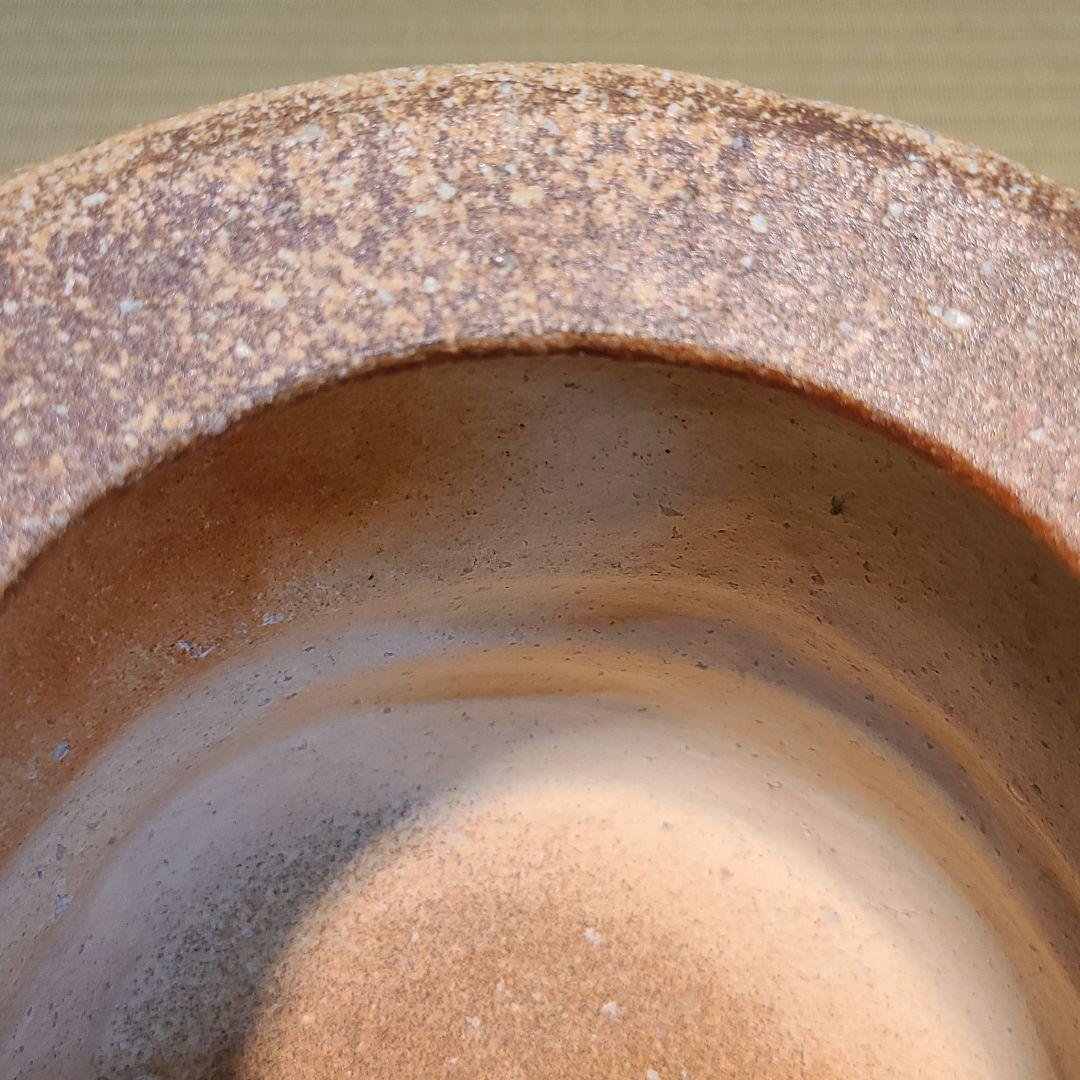 信楽焼 上田直方作 水指 高さ6寸（約18cm） 共箱 本物保証