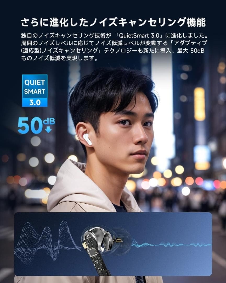 EarFun Air Pro 4 ワイヤレスイヤホン Bluetooth 5.4