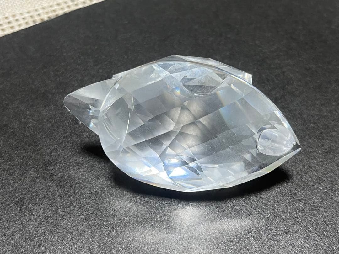 スワロフスキー　白鳥と魚の置物