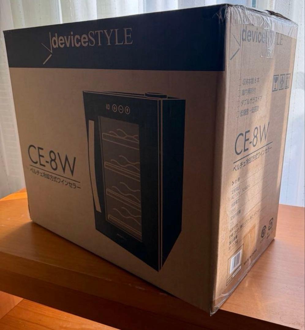 デバイスタイル　ワインセラー　ペルチェ式　ブラック　CE-8W