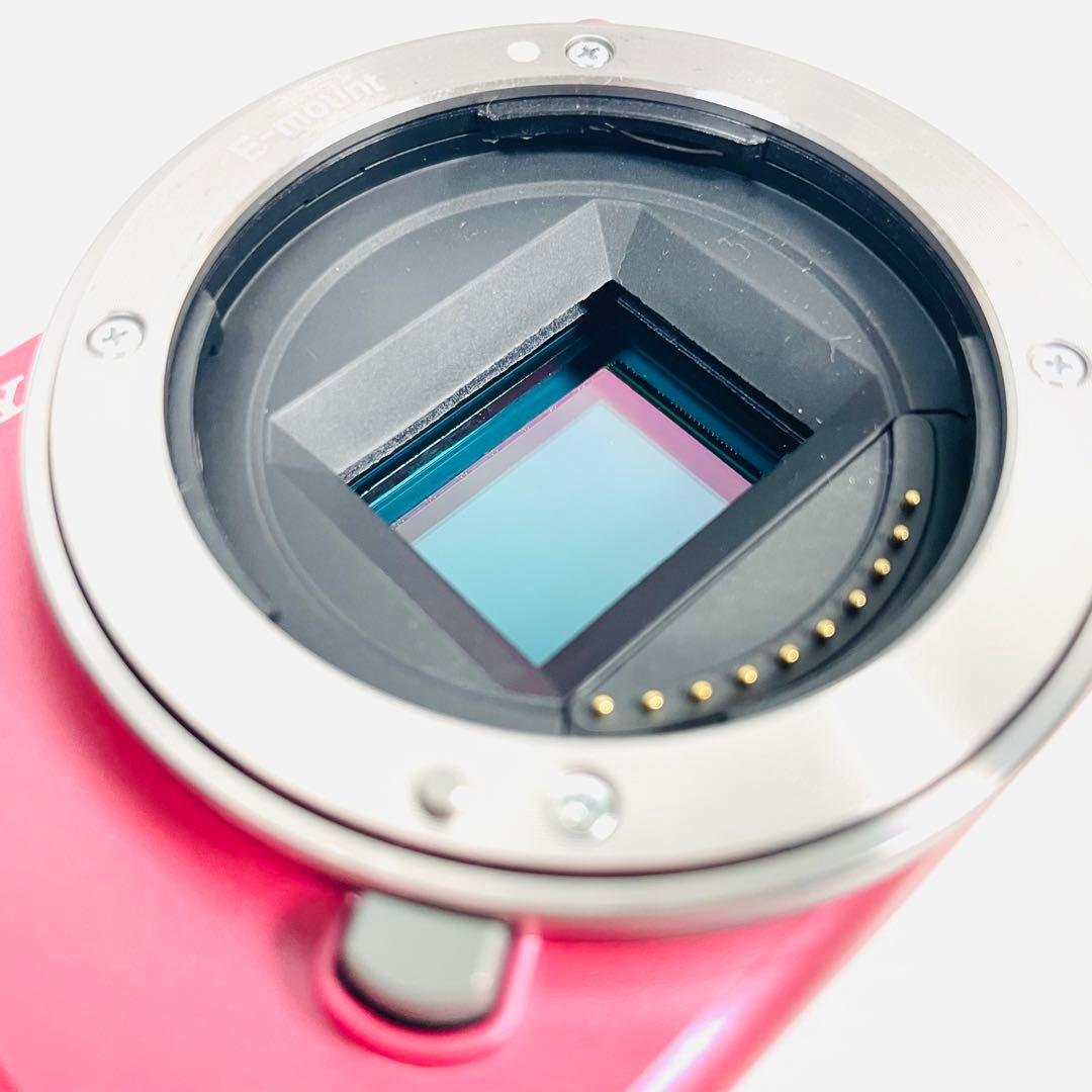 ほぼ未使用級　SONY NEX-3N ミラーレス一眼　ピンク　パワーズームレンズ