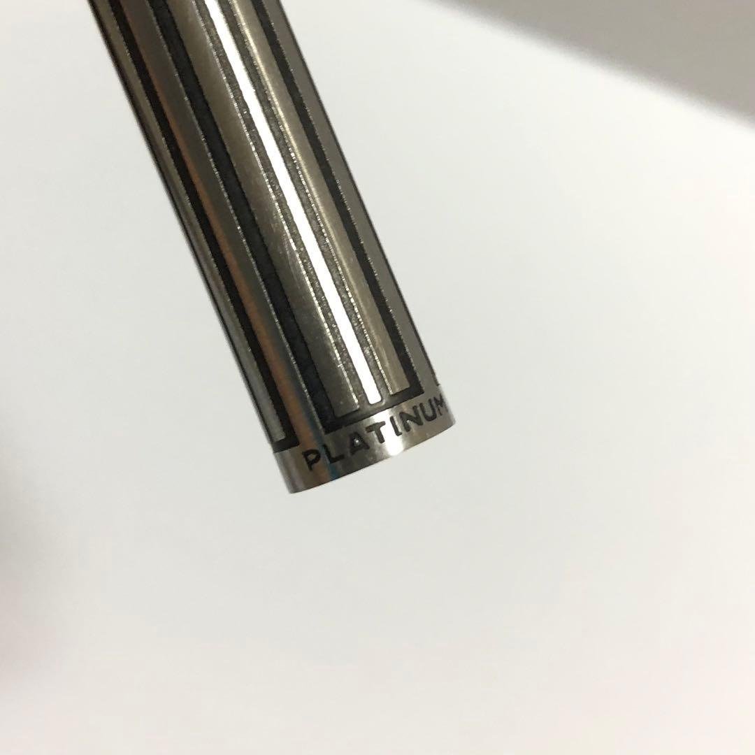 プラチナ万年筆 PLATINUM 中字 18K K18 純金 アンティーク
