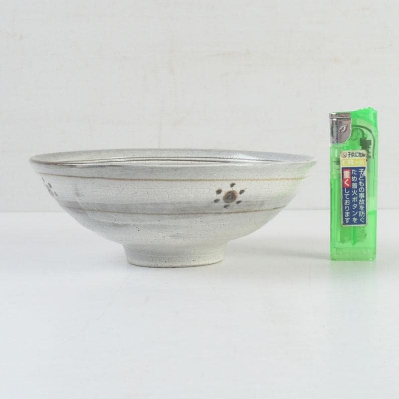 茶道具　板谷波山作　蛇之目茶碗　共箱　V　9560