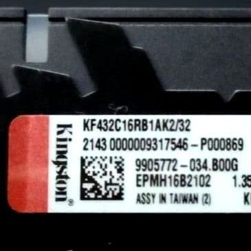 Kingston FURY16GB×2 32G 3200MHz DDR4